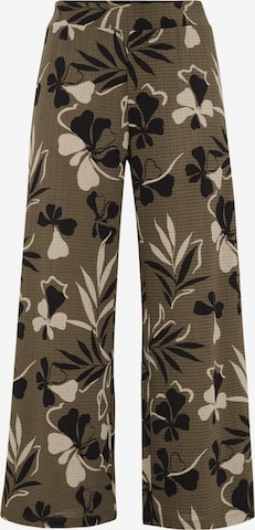 Largi Pantaloni de la WE Fashion pe verde: față