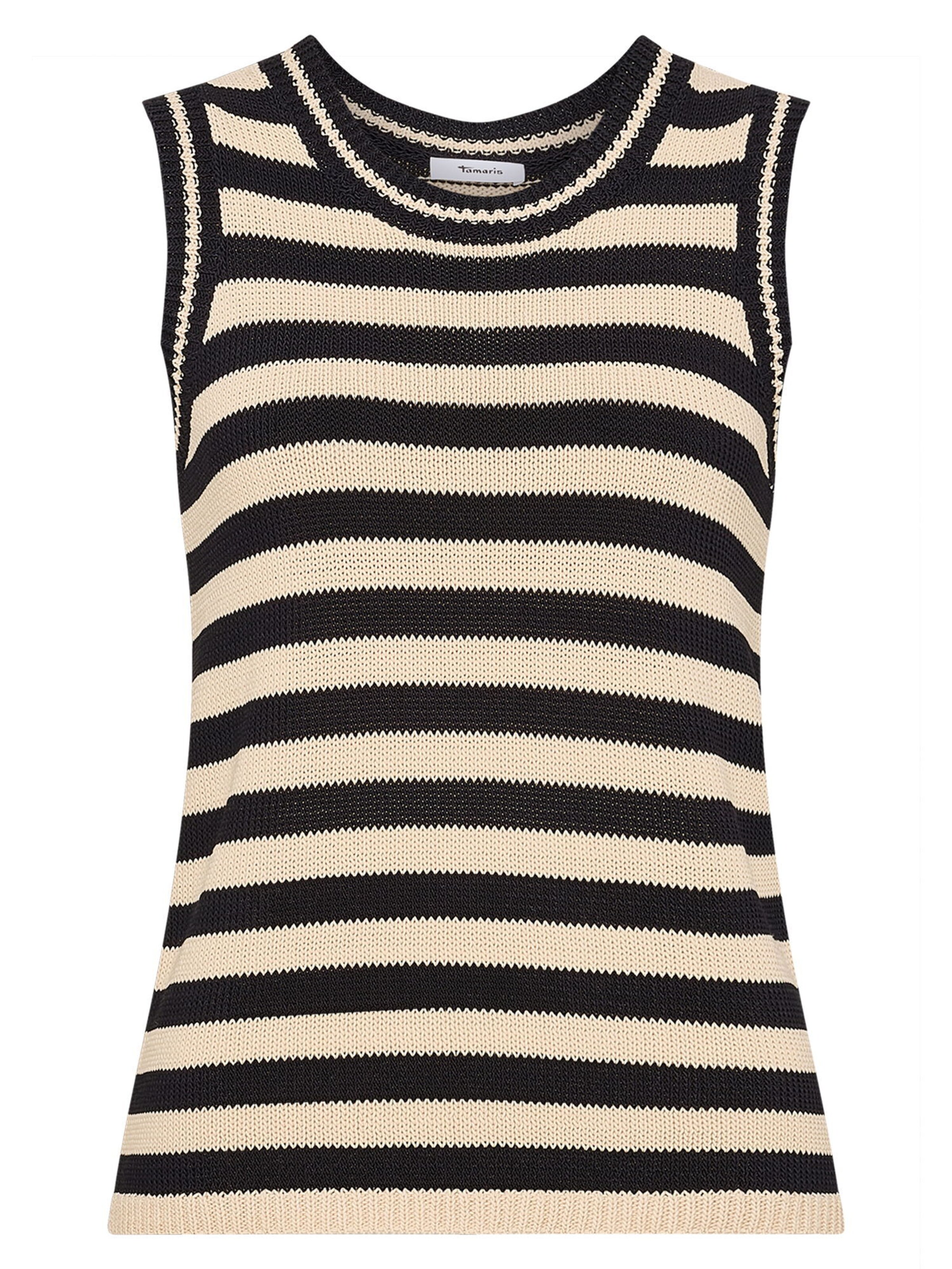 Tops en tricot Tamaris en noir : devant