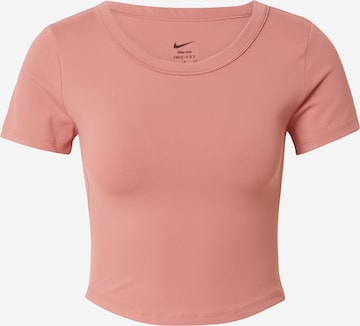 T-shirt fonctionnel 'ONE' NIKE en rose : devant