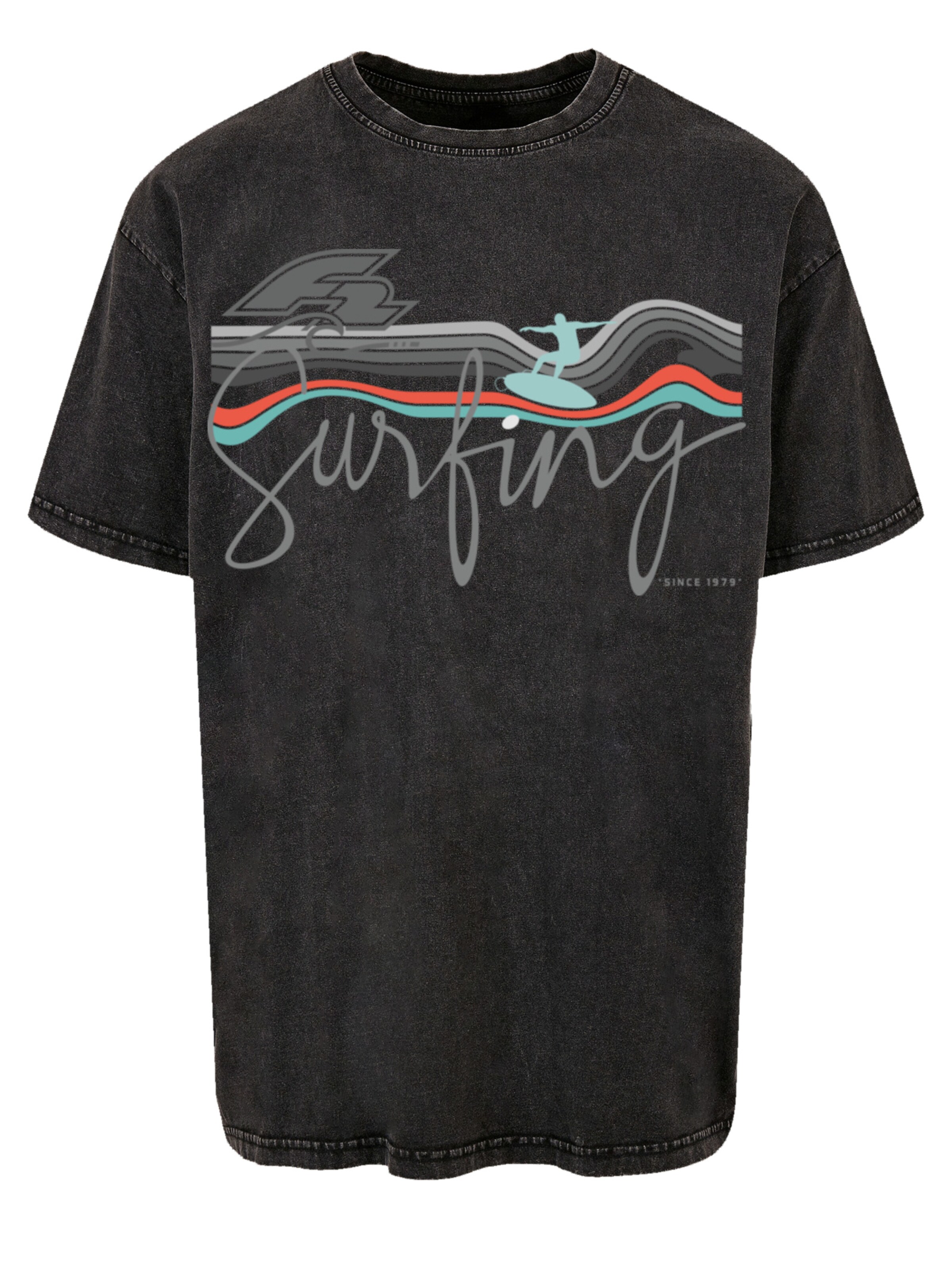 F2 Shirt 'Surfing Sommer Sport' in Black: front