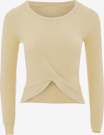 Pull-over NALLY en beige : devant