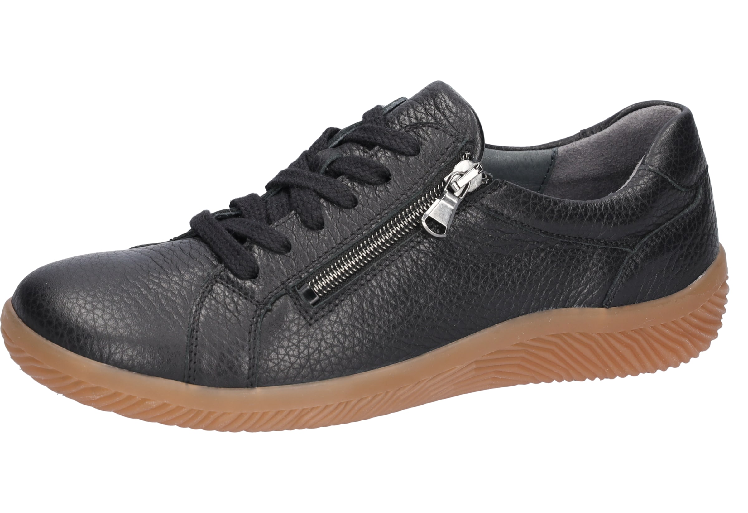 WALDLÄUFER Athletic Lace-Up Shoes in Black: front