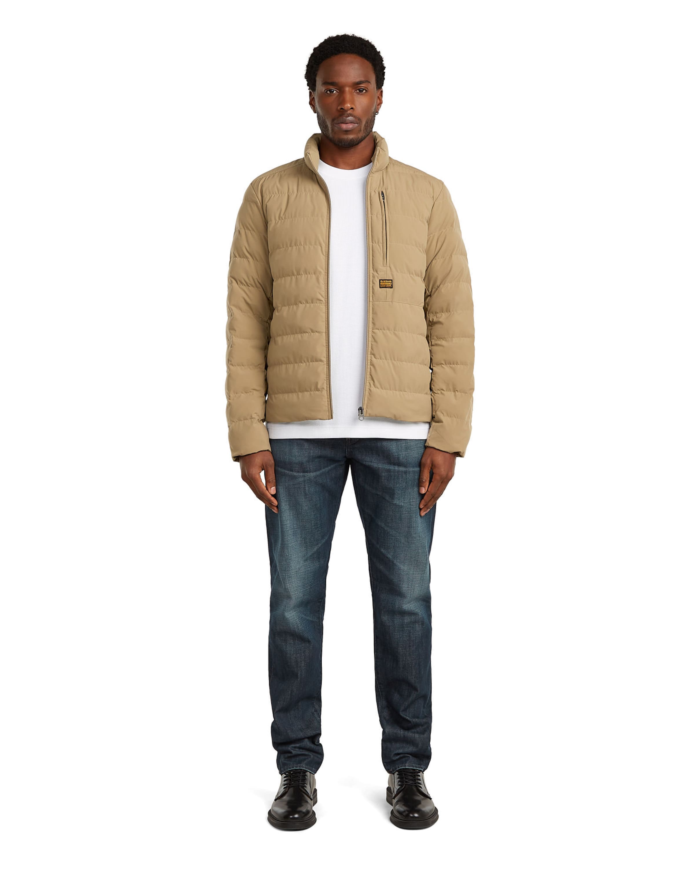 G-STAR Jackets-Puffer 'Foundation Liner Jacket ' in Beige