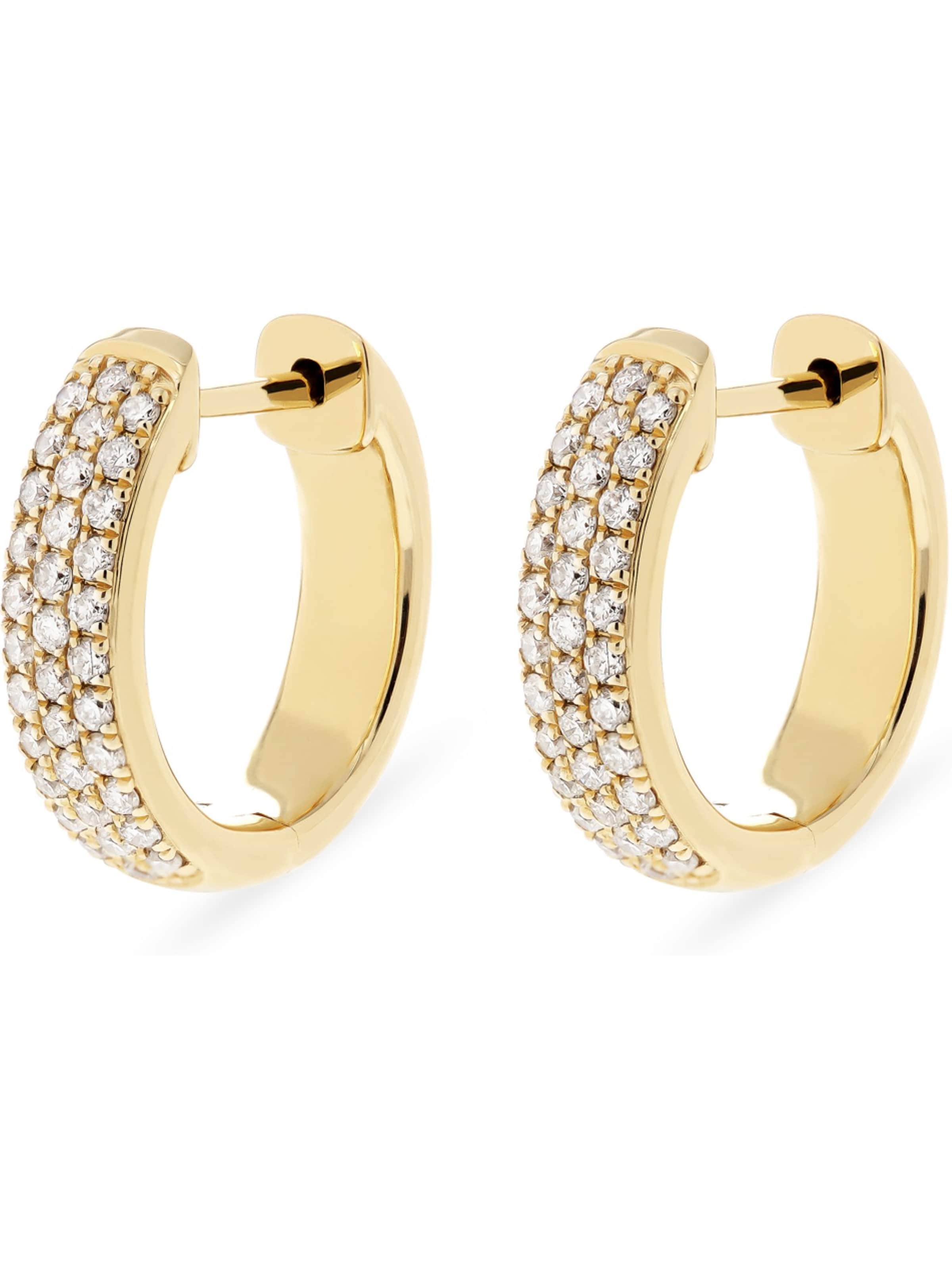 CHRIST Earrings in Gold: front