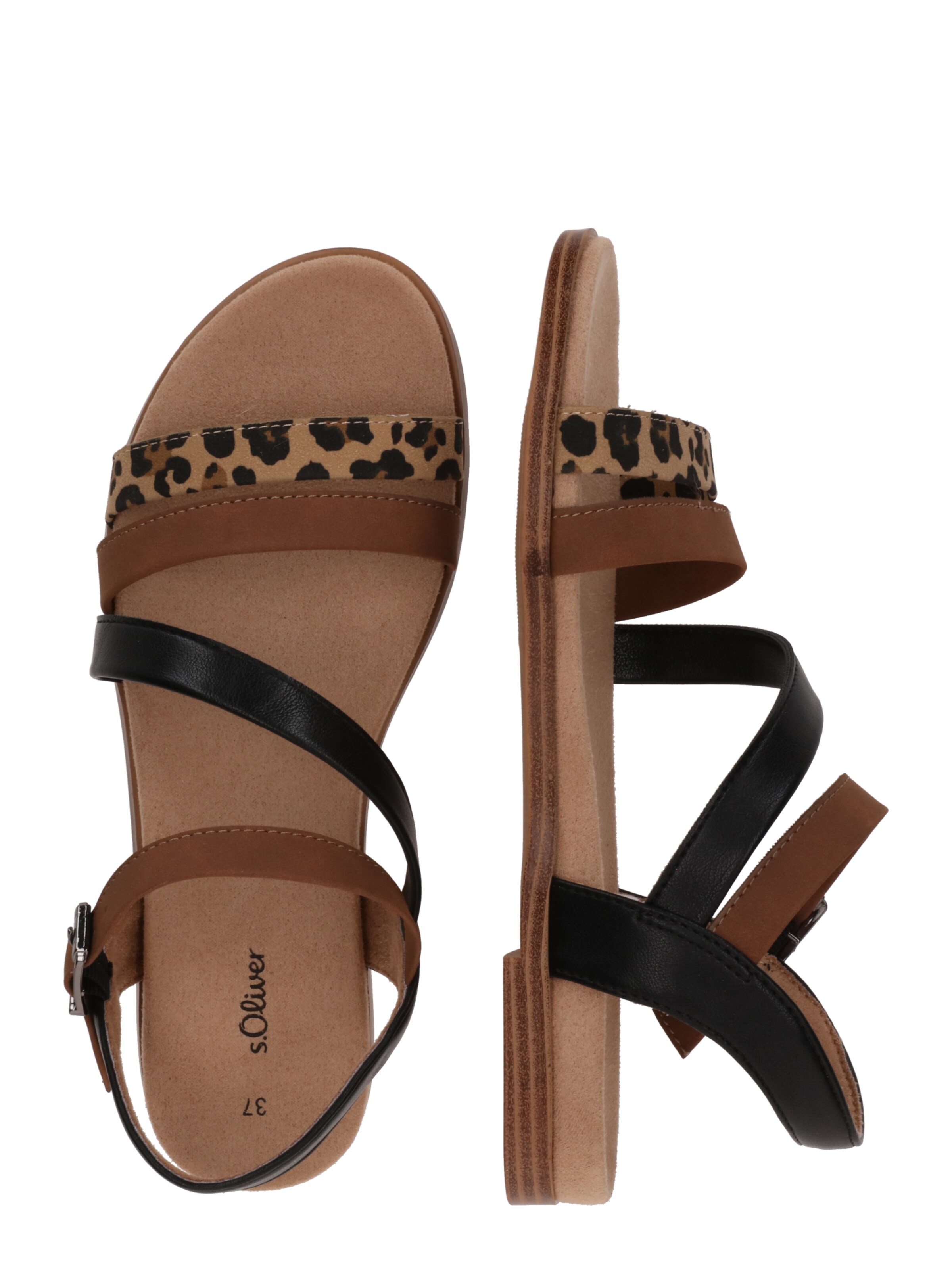 s.Oliver Strap sandal in Beige
