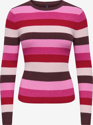 ONLY Sweter 'ONLIBI' w kolorze różowy: przód