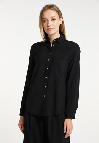 Camicia da donna di DreiMaster Klassik in nero: frontale