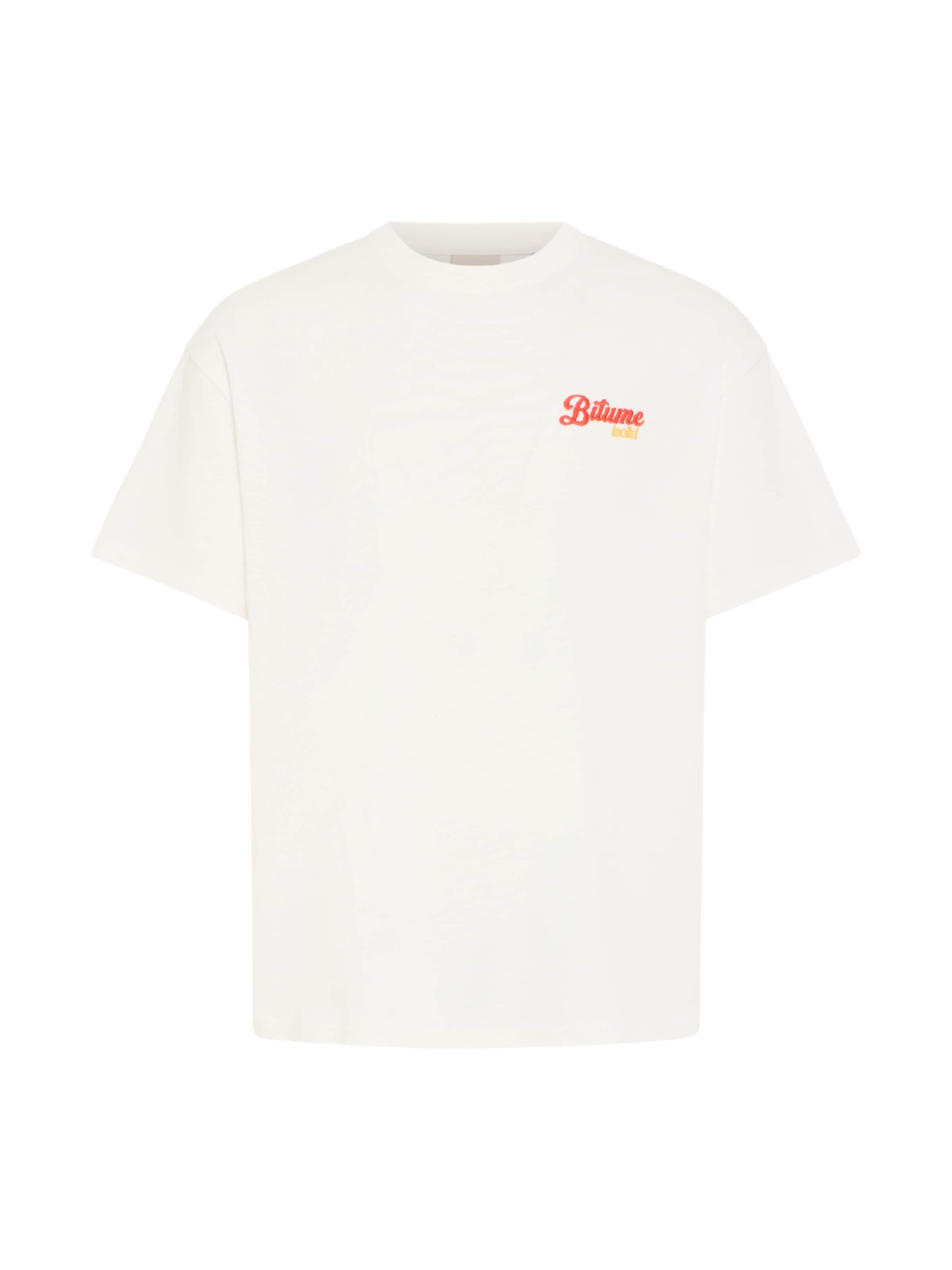 !Solid T-Shirt 'SDBrimmer' en L en jaune / rouge orangé / noir / blanc, Vue avec produit
