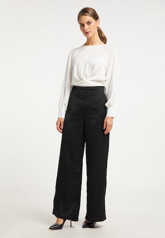 usha BLACK LABEL Wide leg Pants in Black