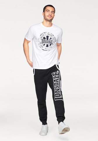 Tapered Pantaloni 'Marldon' di LONSDALE in nero