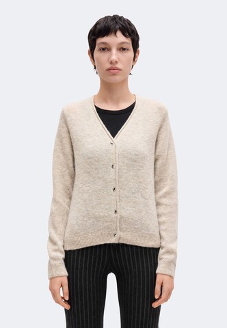MSCH COPENHAGEN Gebreid vest 'Viloh Alegria' in Grijs: voorkant