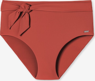 SCHIESSER Bikini Bottoms ' Aqua Californian Dream ' in Red: front