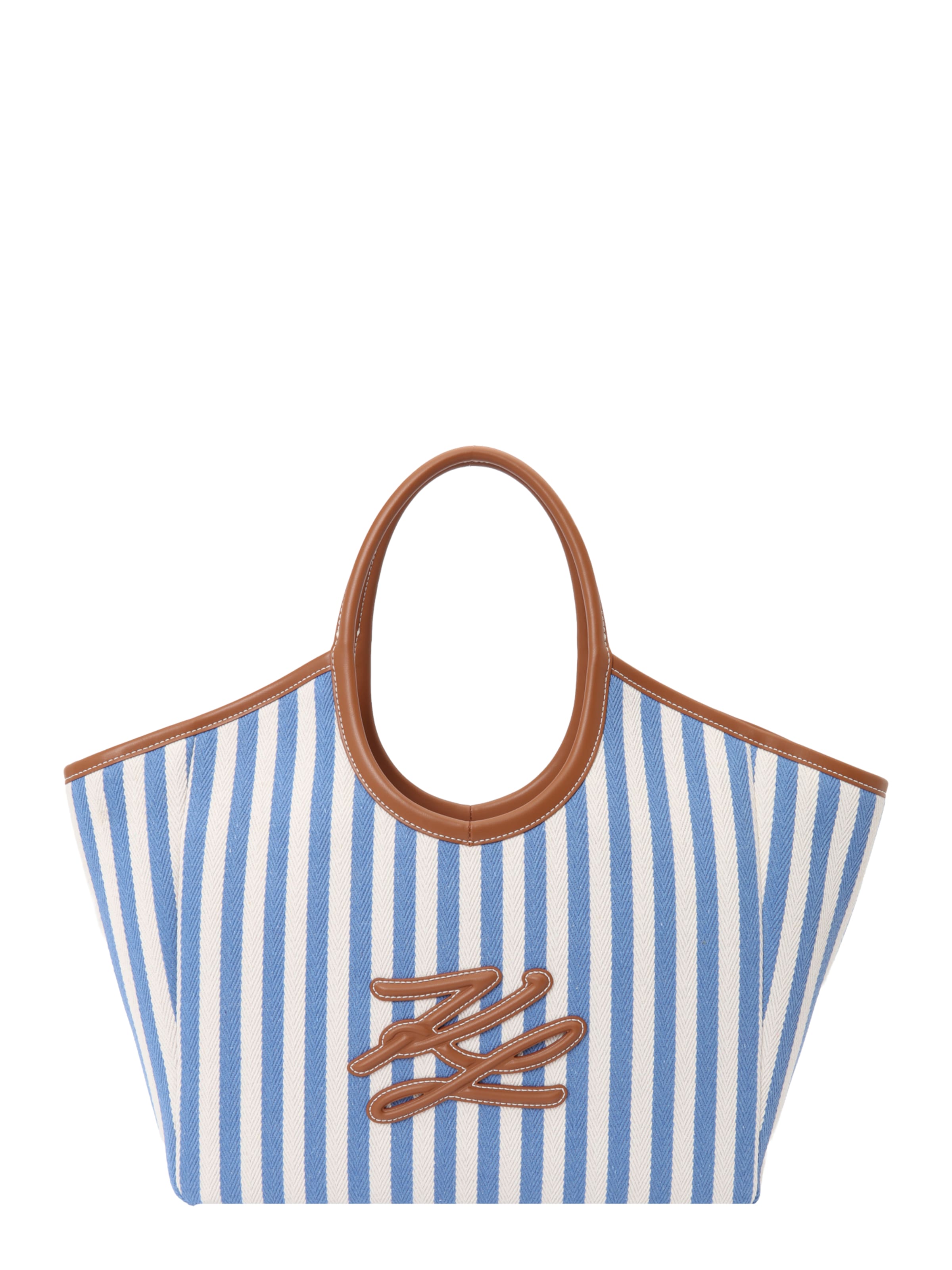 Karl Lagerfeld Μεγάλη τσάντα 'K/AUTOGRAPH' σε μπλε: μπροστά