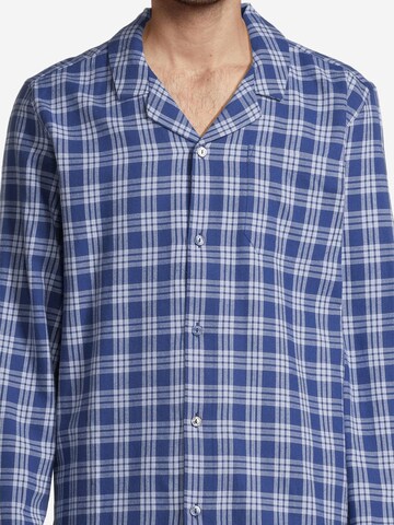 SEIDENSTICKER Long Pajamas 'Flanell' in Blue
