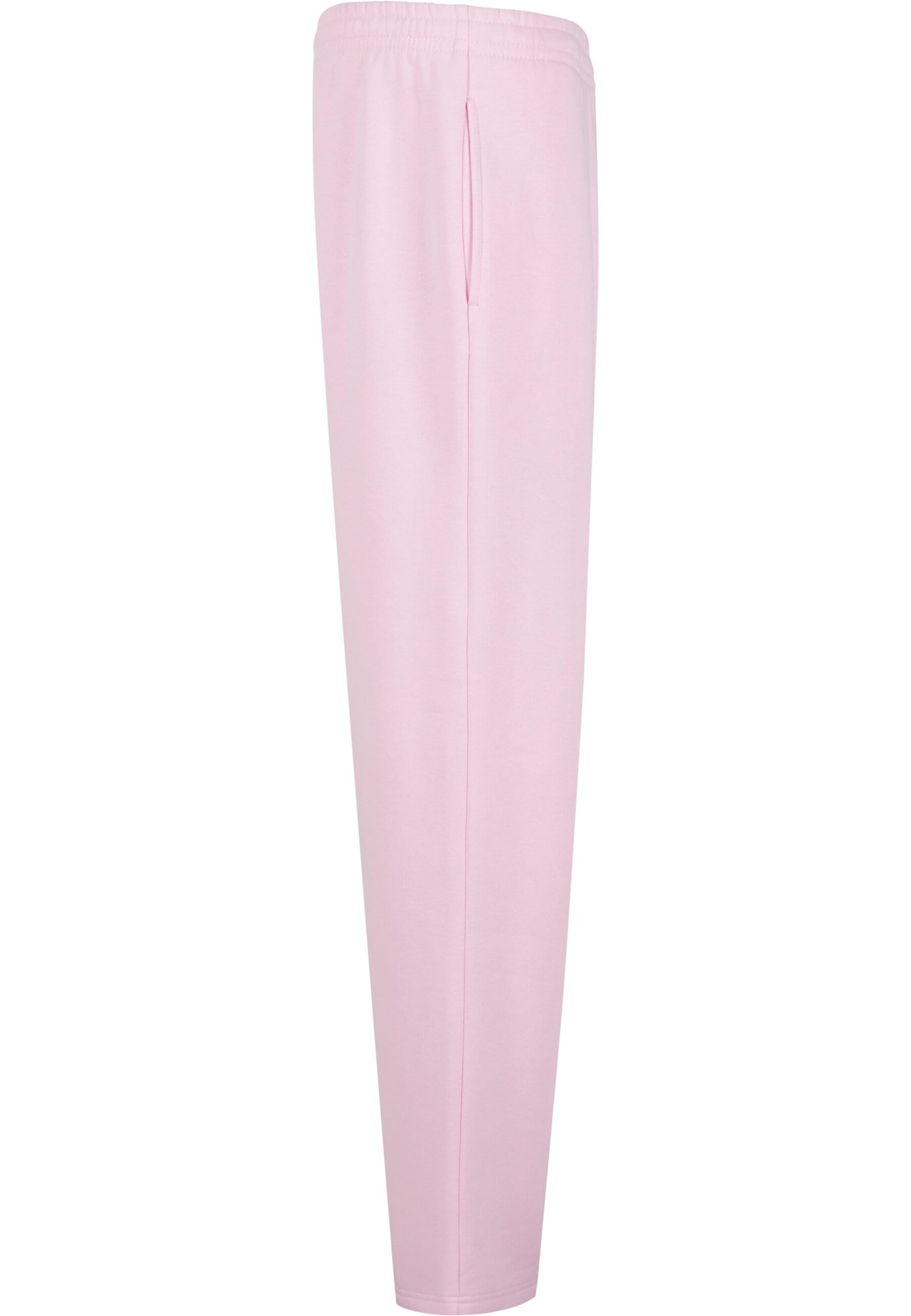 Urban Classics Zúžený strih Nohavice 'Fluffy' - Ružová