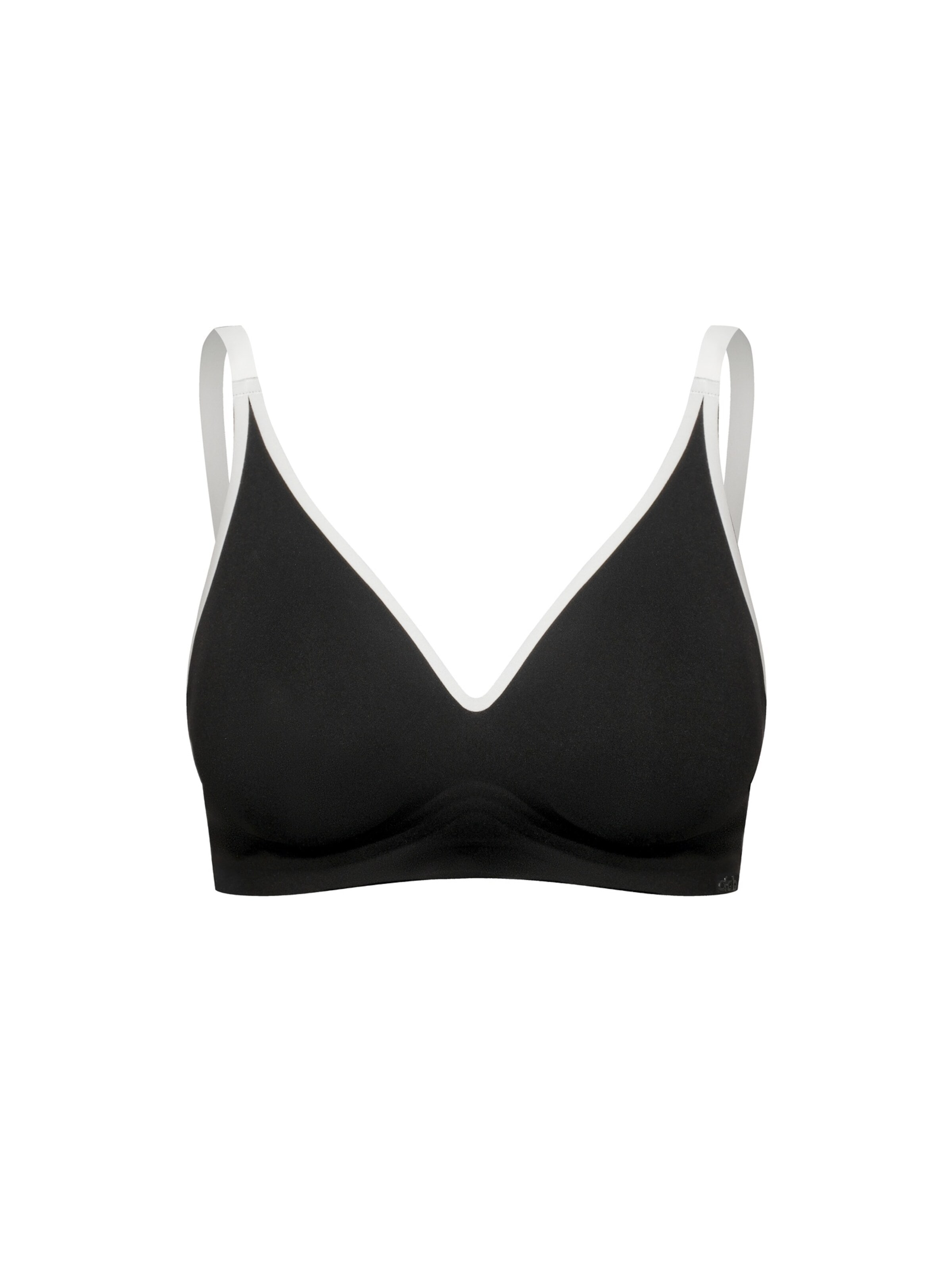 cfab (formerly creamy fabrics) Push-up BH 'Lined Comfort Push-Up BH'‌‌‌‌‌‌‌‌ in Schwarz: Vorderseite