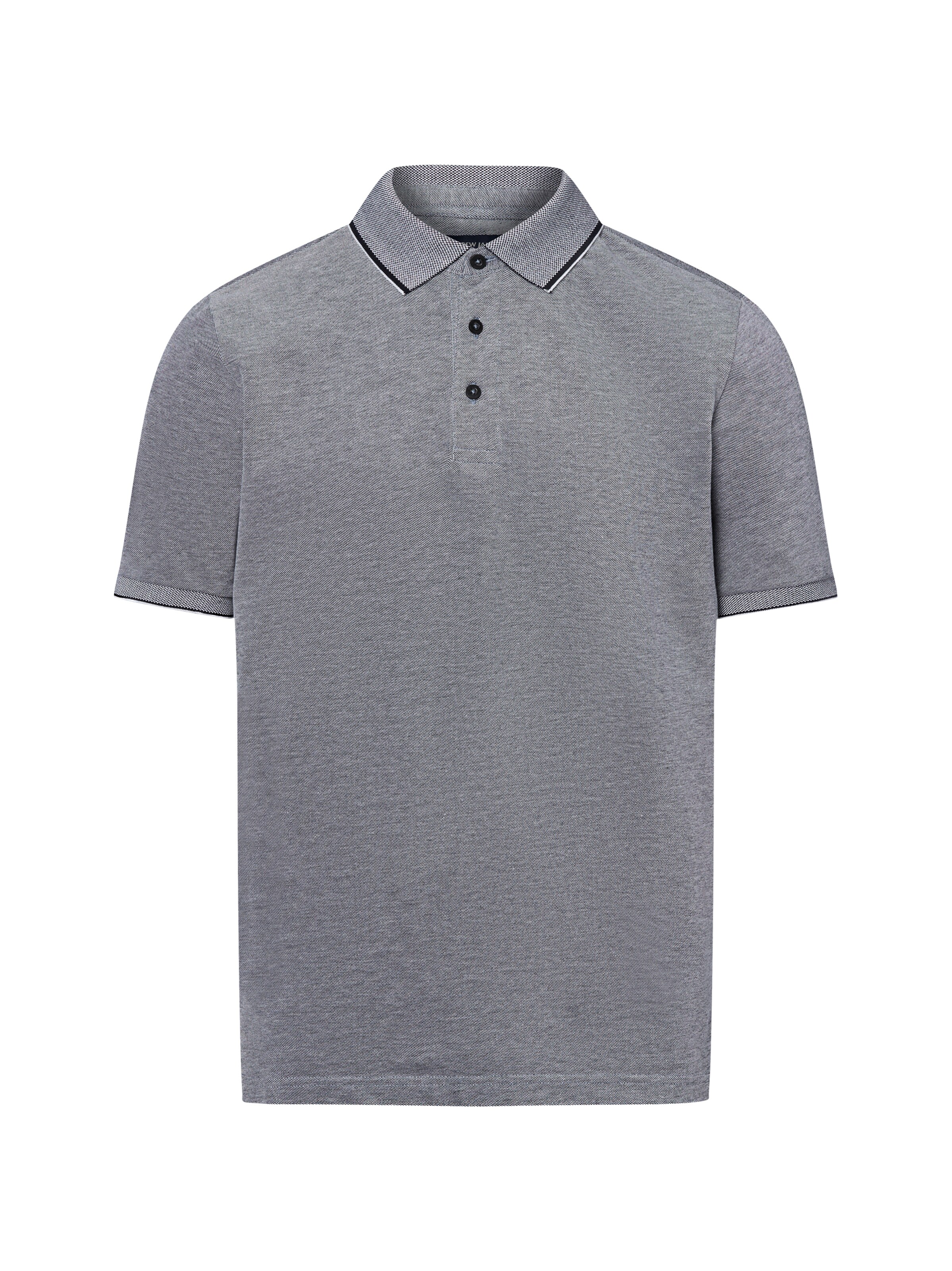 Andrew James Poloshirt in Blau: Vorderseite
