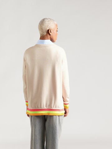 Sweat-shirt 'Insel L(I)EBE' miss goodlife en rose