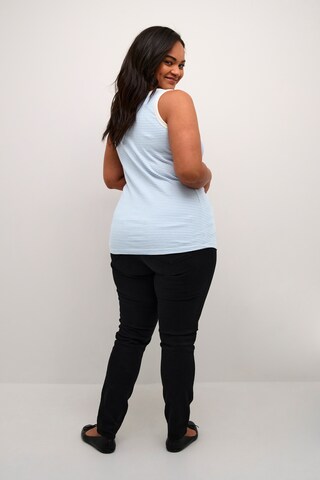 KAFFE CURVE Top 'Kana' in Blue