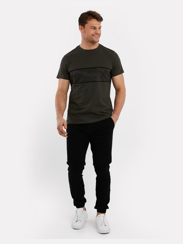 Threadbare T-Shirt 'Trail' in Grün