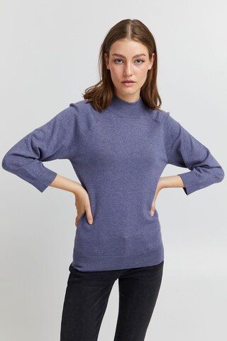 Pullover 'SARA' di PULZ Jeans in blu: frontale