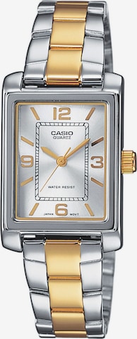Montre à affichage analogique CASIO en argent : devant