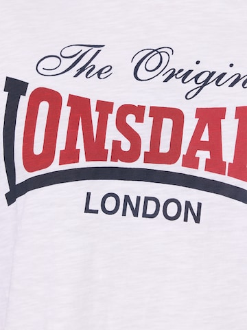 balta LONSDALE Marškinėliai 'Aldingham'