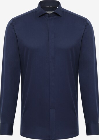 ETERNA Slim fit Button Up Shirt in Blue: front