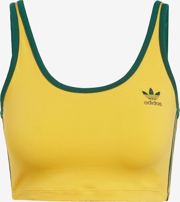 Top 'Adicolor' di ADIDAS ORIGINALS in giallo: frontale