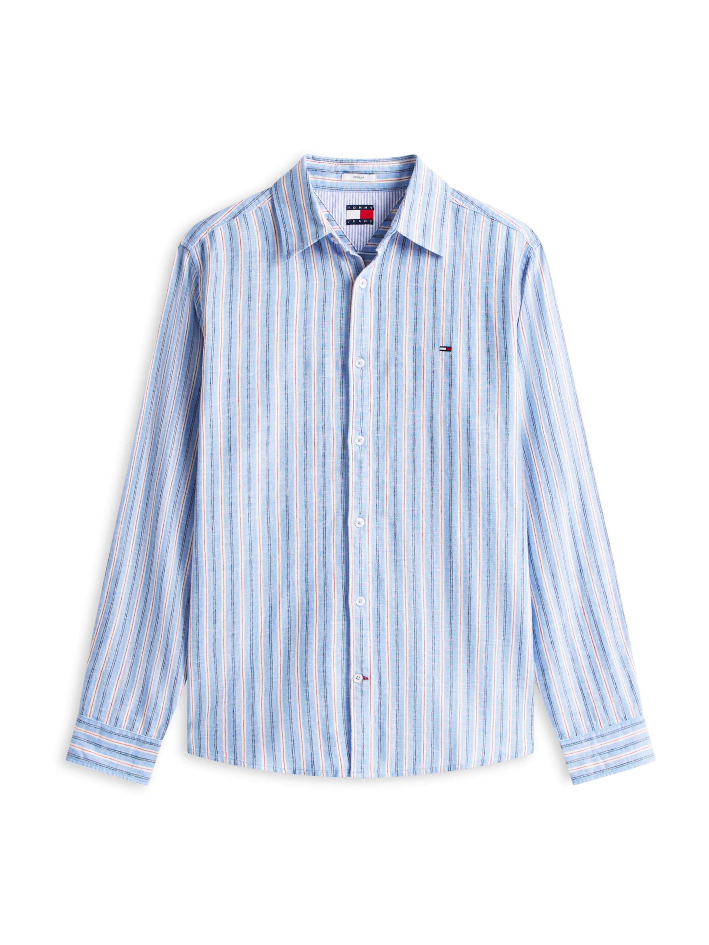 Tommy Jeans Regular fit Ing - kék: elől