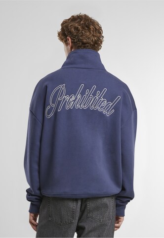 Sweat-shirt Prohibited en bleu