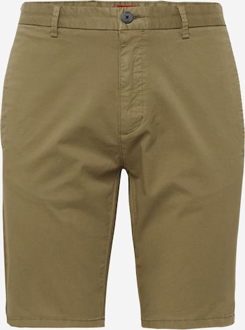 HUGO Red Chino Pants 'David' in Green: front