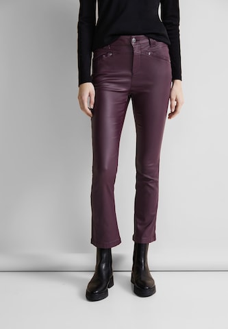 STREET ONE Flared Pants in Purple