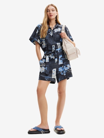 Desigual - Jumpsuit 'Map' en azul