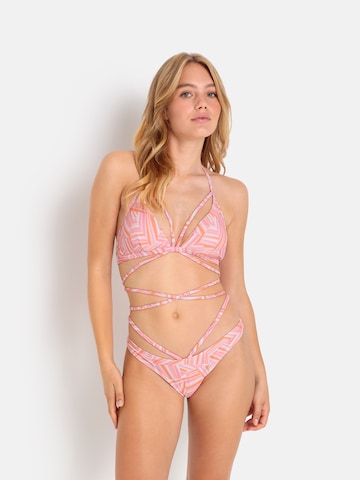 LSCN by LASCANA Triangle Bikini top 'Lisa' in Pink: front