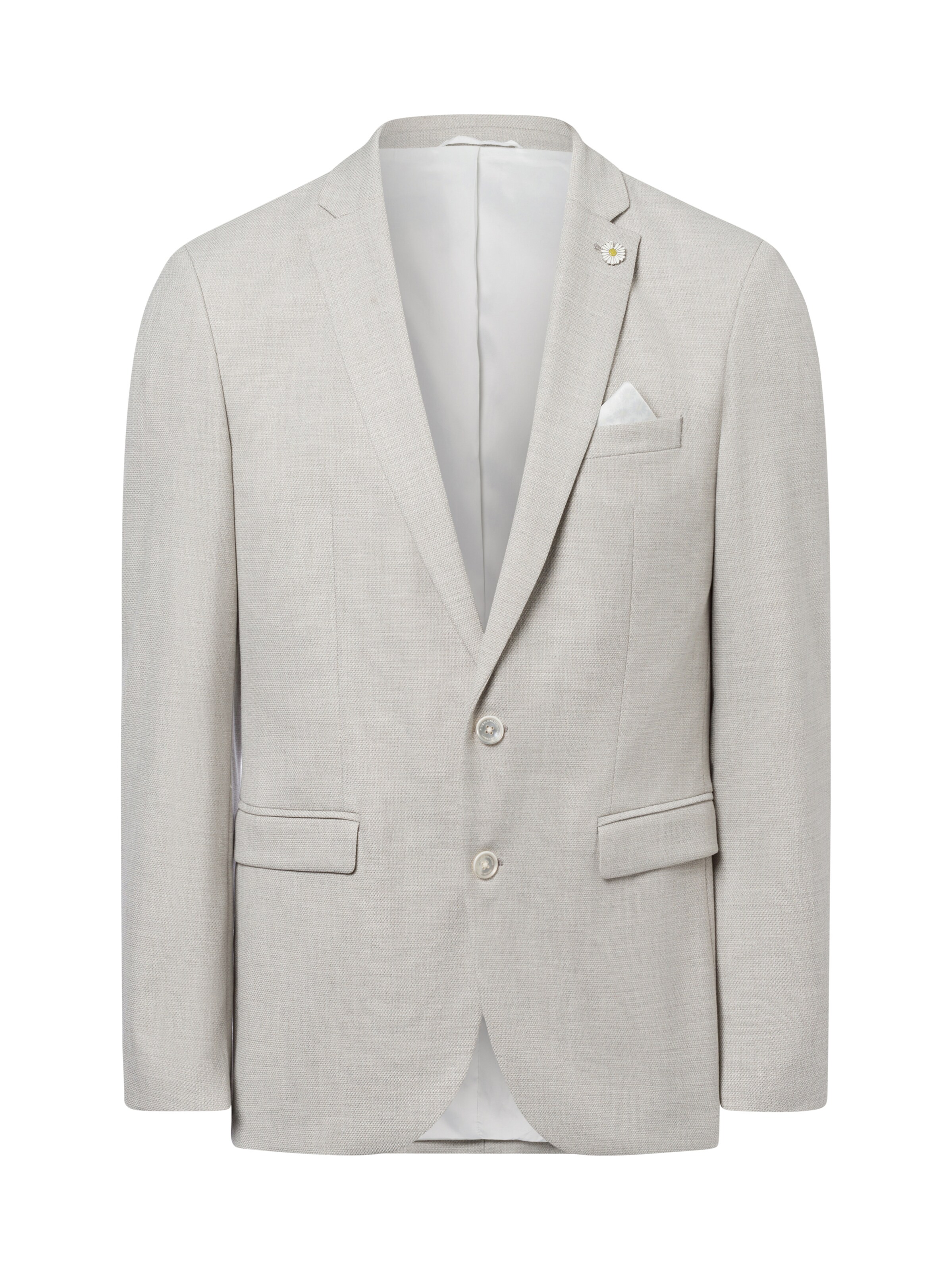 Finshley & Harding London Slimfit Pak in Beige: voorkant