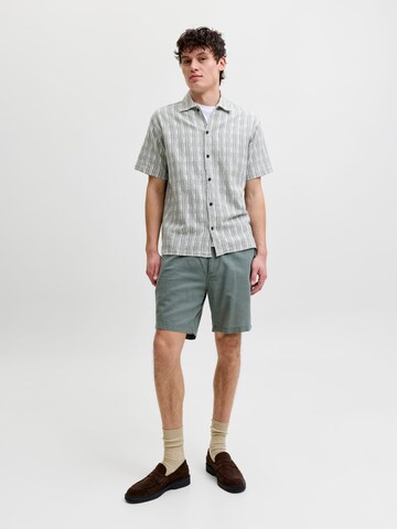JACK & JONES Comfort fit Button Up Shirt in Green