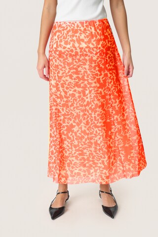 SOAKED IN LUXURY Skirt in Orange: front