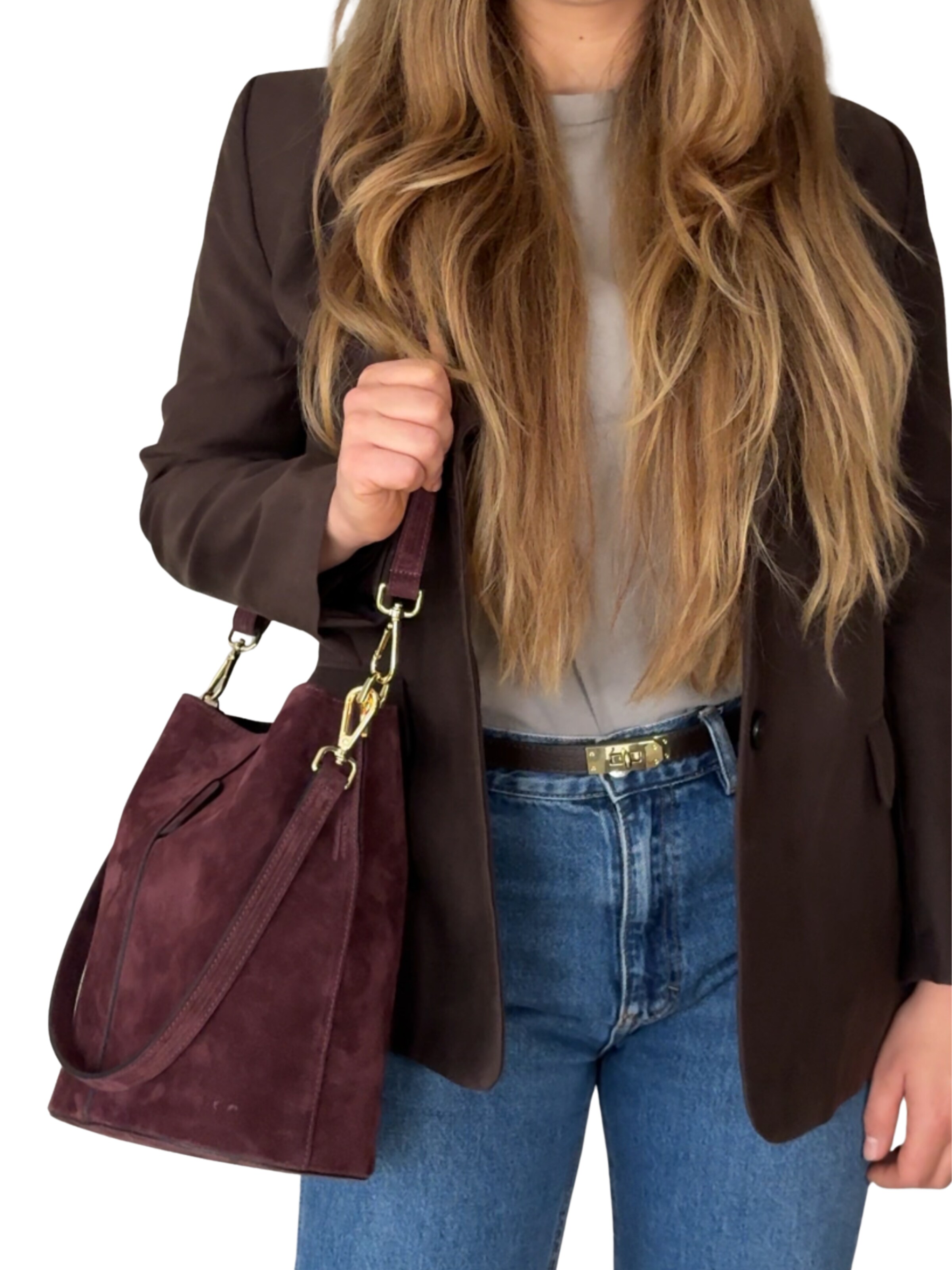 lePelou - Bolso de hombro 'BECCA' en rojo