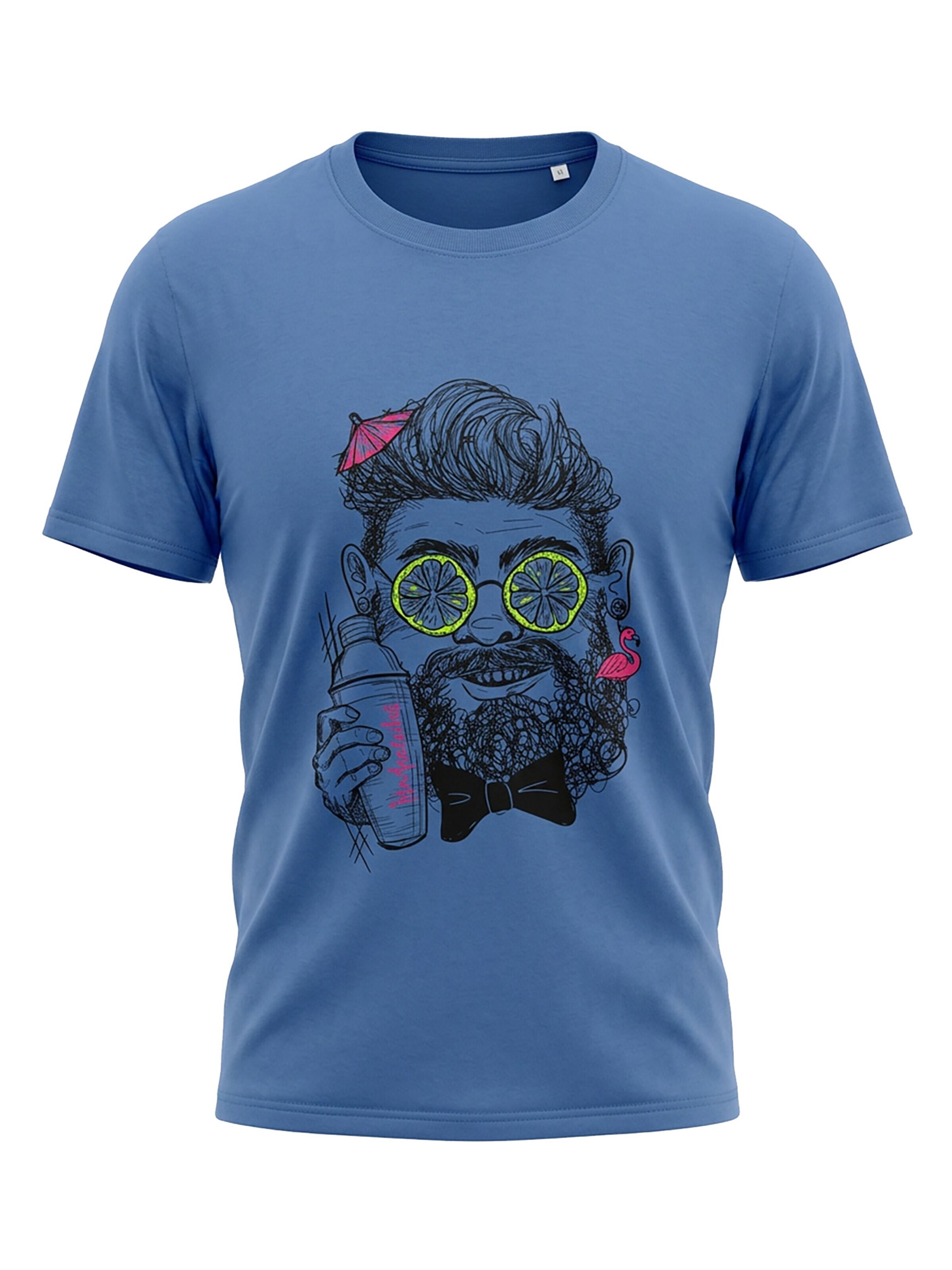 karlskopf Shirt 'BARKEEPER' in Blue: front