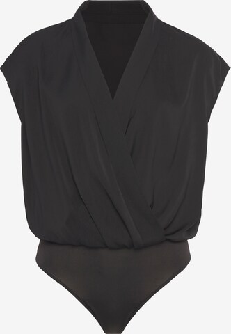 LASCANA Blouse Bodysuit in Black: front