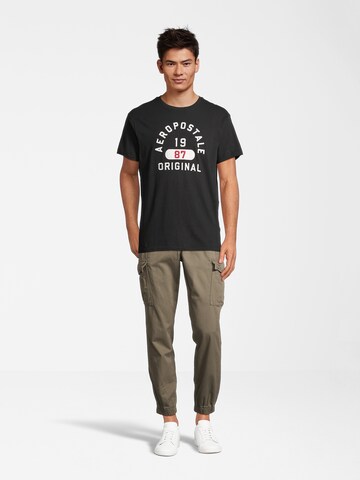 AÉROPOSTALE T-Shirt in Schwarz