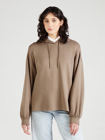 Sweat-shirt MSCH COPENHAGEN en marron : devant