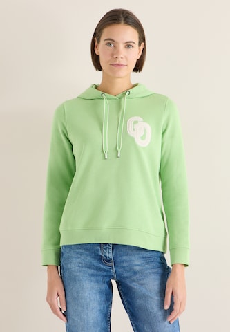 CECIL Sweatshirt in Green: front
