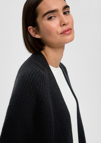 s.Oliver BLACK LABEL Gebreid vest in Zwart