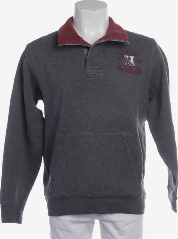 TOMMY HILFIGER Sweatshirt & Zip-Up Hoodie in S in Grey: front