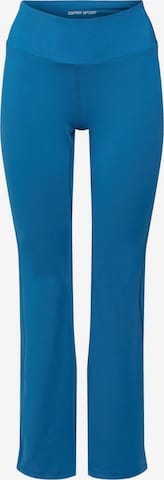 ESPRIT Flared Workout Pants in Blue: front