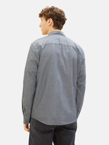 TOM TAILOR DENIM Regular Fit Skjorte i grå