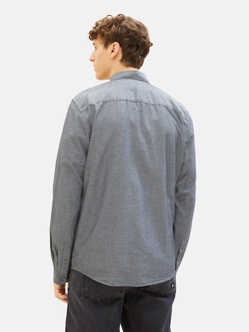 TOM TAILOR DENIM Regular Fit Hemd in Grau