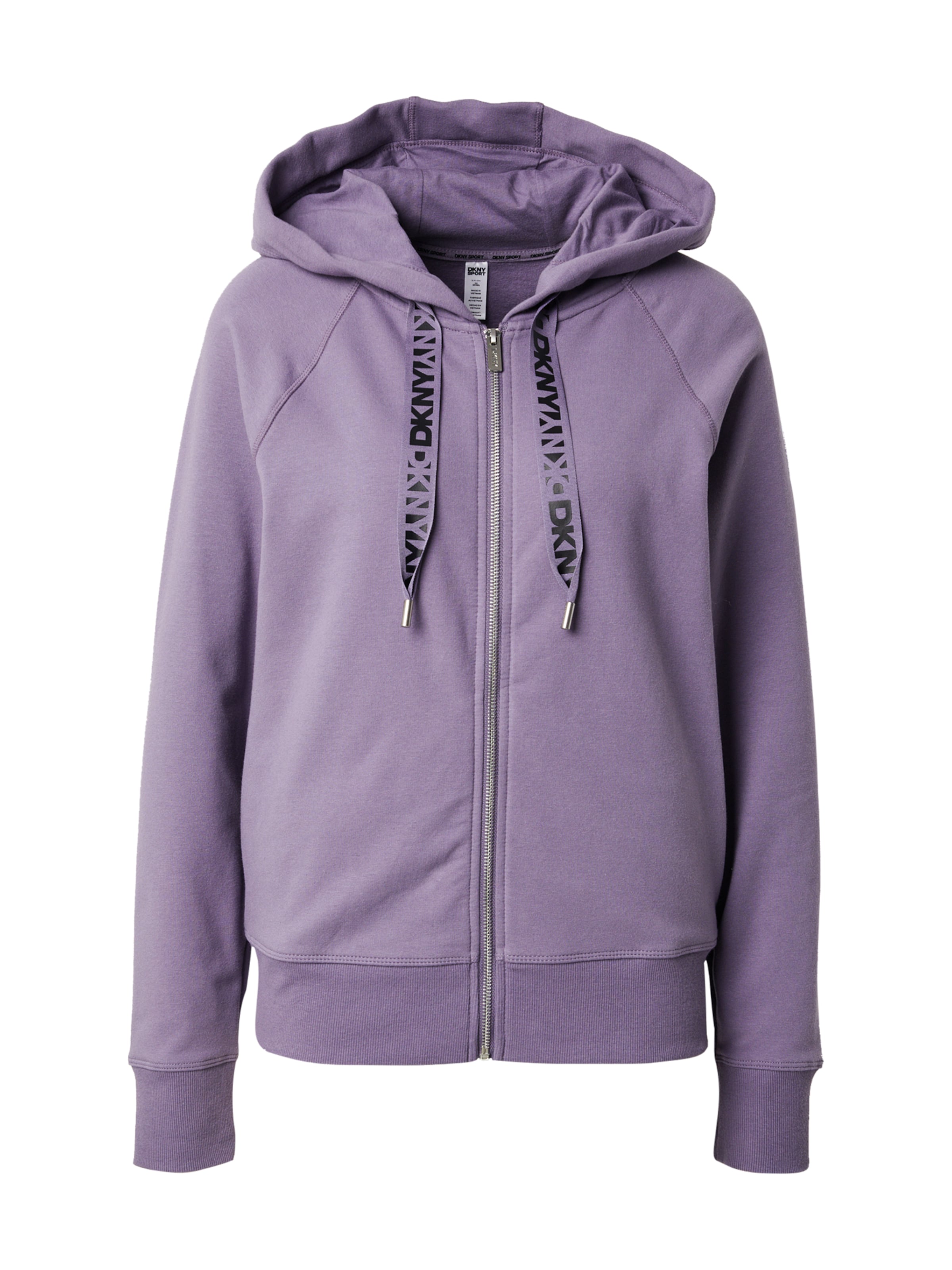 DKNY Performance Bluza rozpinana sportowa w kolorze fioletowy: przód